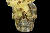 Septarian with Polished Skull - Madagascar #127608-3